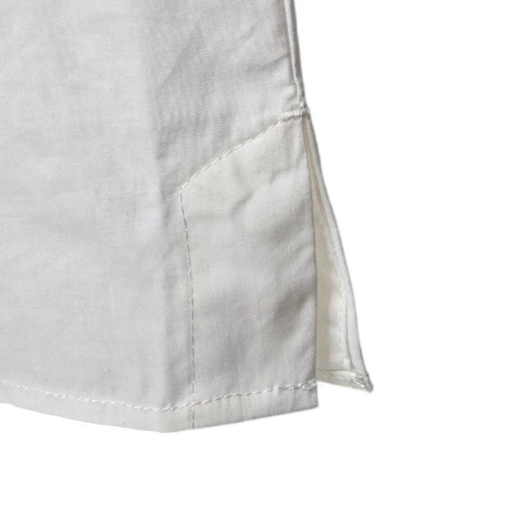 Banana Republic Factory White Sleeveless Button-Down Tunic Shirt Dress - Picture 4 of 9